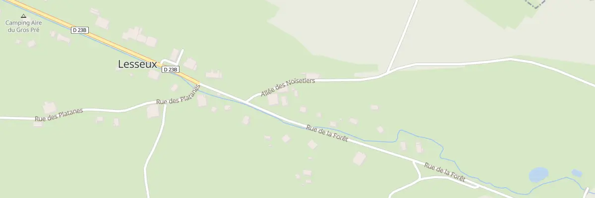 Plan du 70 All des Noisetiers à Lesseux