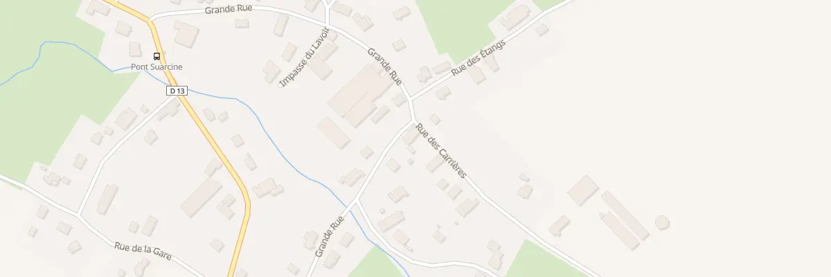 Plan du 2 Rue des Carrières à Suarce