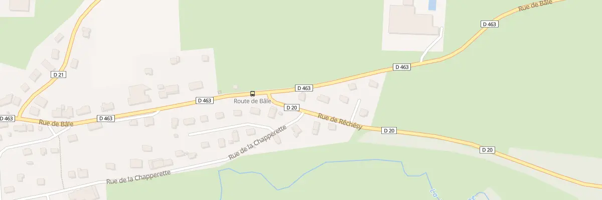 Plan du 1 Rue de Réchesy à Courtelevant