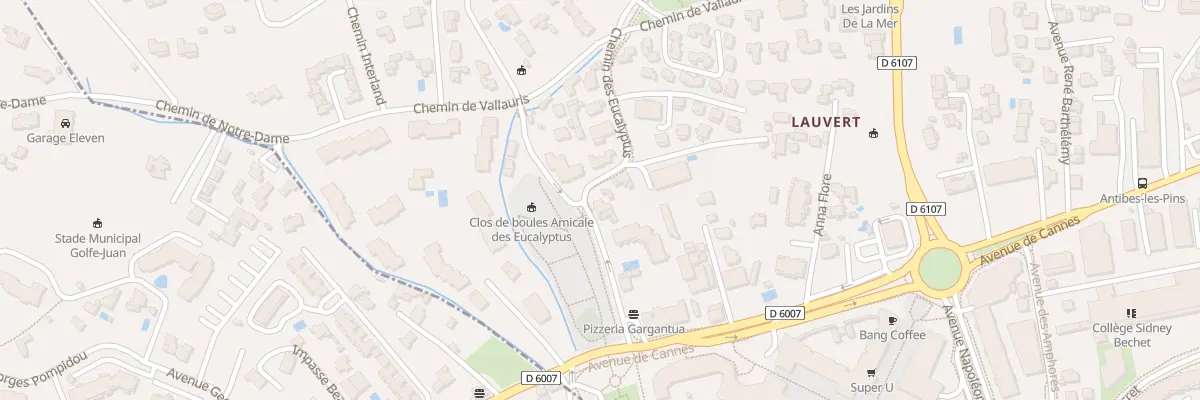 Plan du 1437 Che des Eucalyptus à Antibes