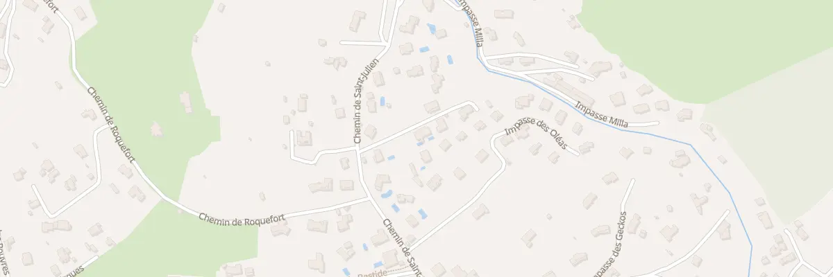Plan du 872 Che de St Julien à Biot