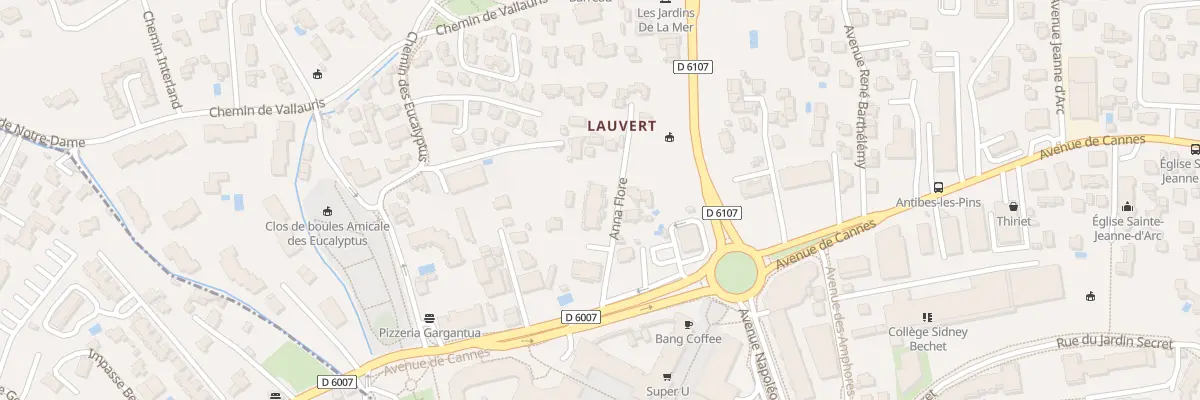Plan du 40 Av de Cannes à Antibes