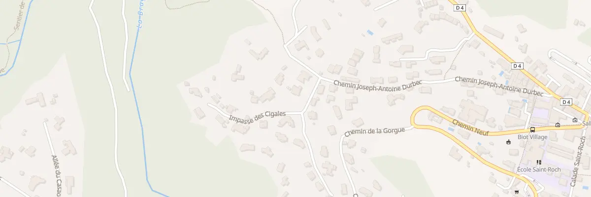 Plan du 391 Che Joseph Antoine Durbec à Biot