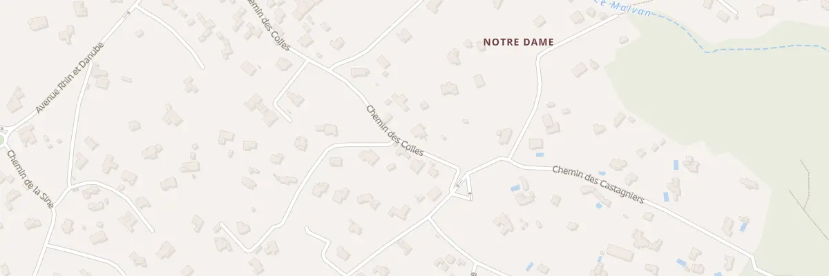 Plan du 565 Che des Colles à Vence