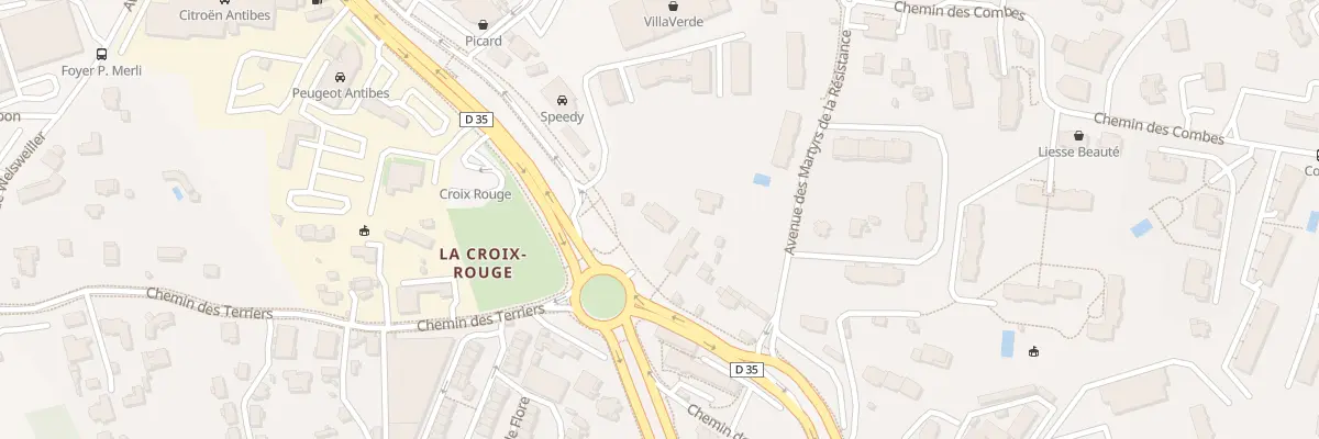 Plan du 1526 Rte de Grasse à Antibes
