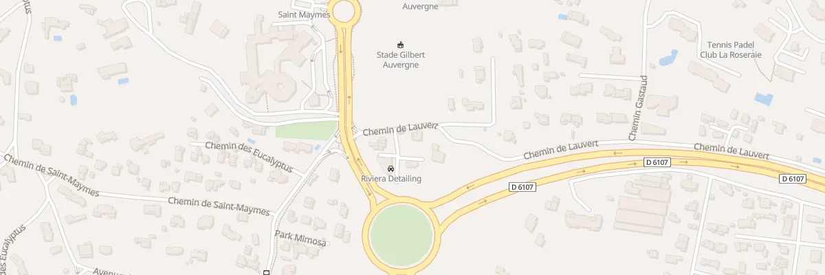 Plan du 909 Che de Lauvert à Antibes