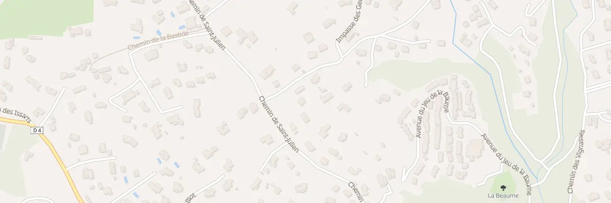 Plan du 550C Che de St Julien à Biot