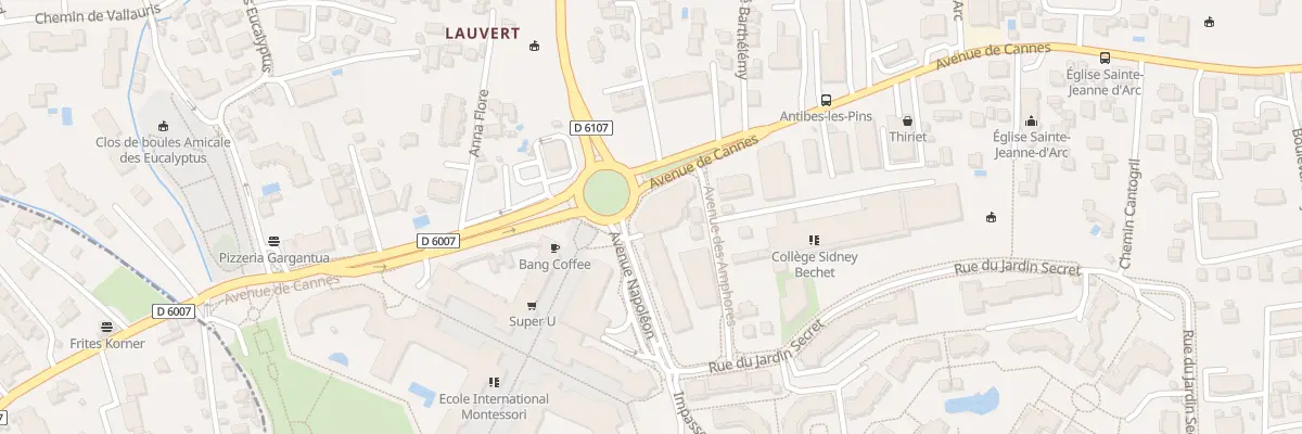 Plan du 51 Av de Cannes à Antibes