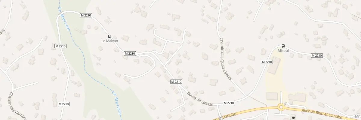Plan du 1178 Rte de Grasse à Vence