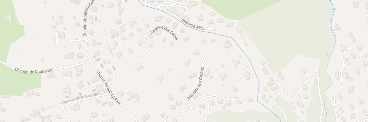Plan du 700 Che de St Julien à Biot