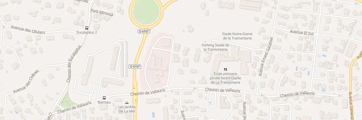 Plan du 1170 Che de Vallauris à Antibes