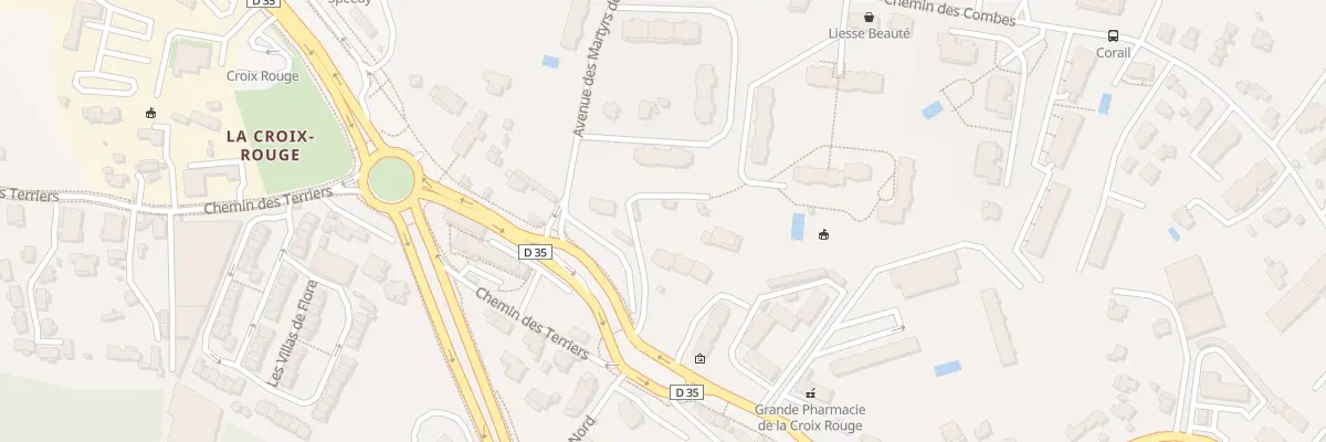 Plan du 1290 Rte de Grasse à Antibes