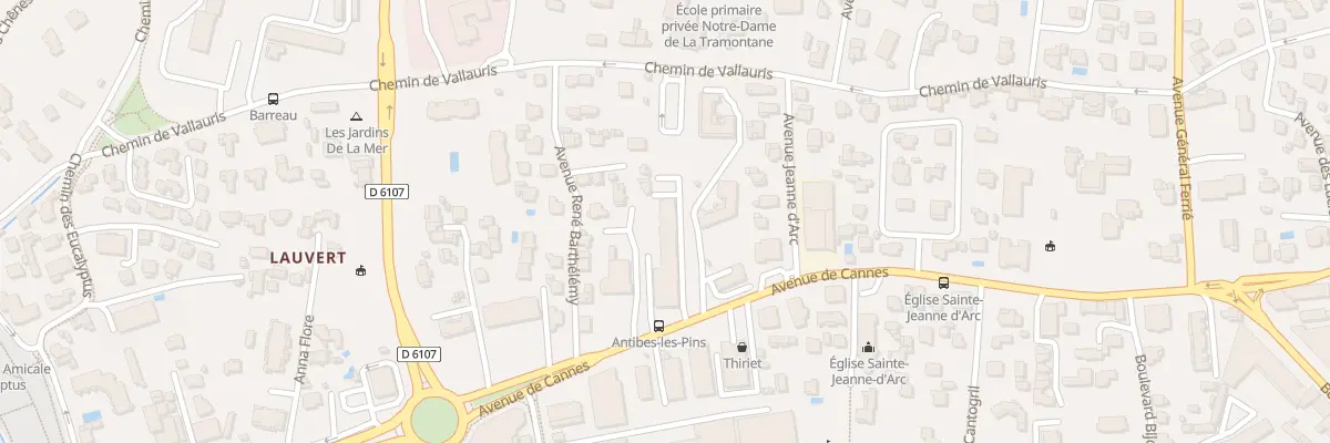 Plan du 24 Av de Cannes à Antibes