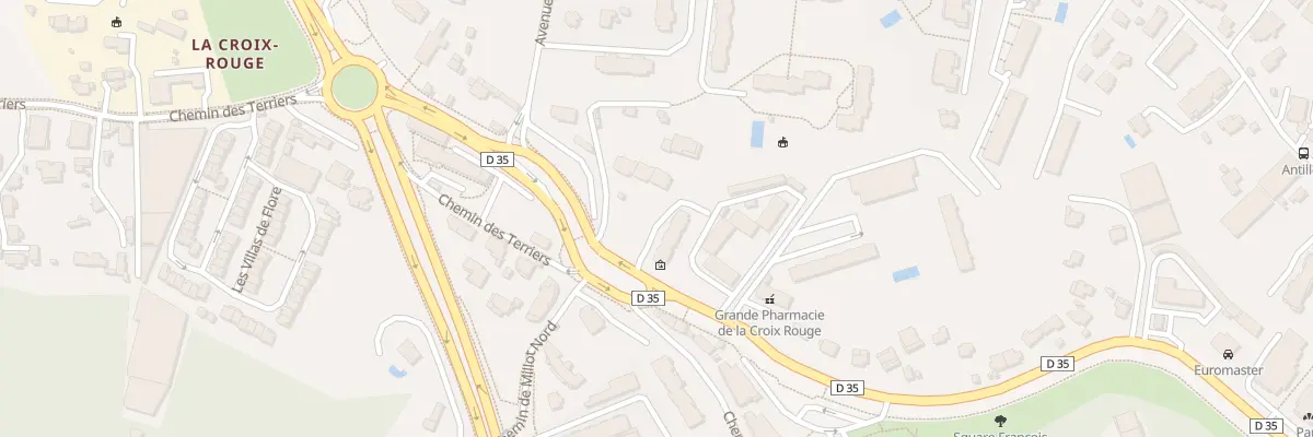 Plan du 1238 Rte de Grasse à Antibes