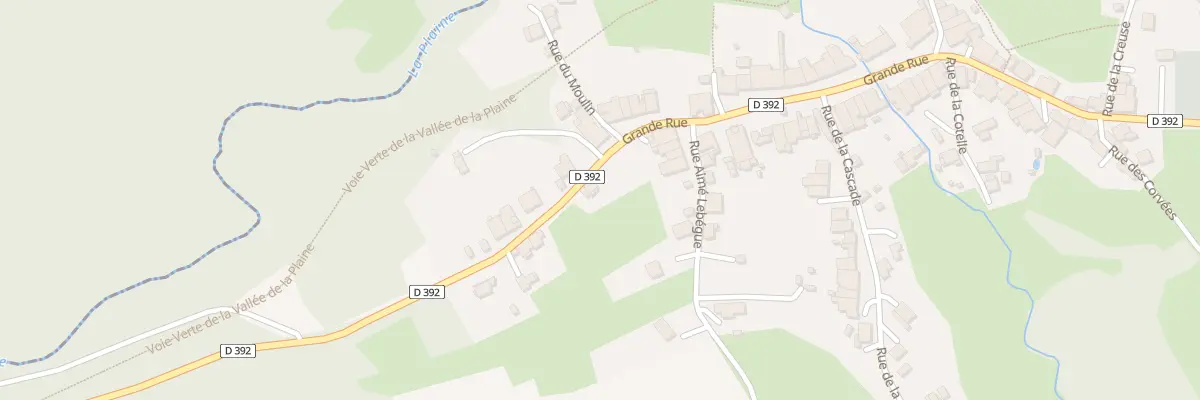 Plan du 33 Gr Grande Rue à Raon-sur-Plaine