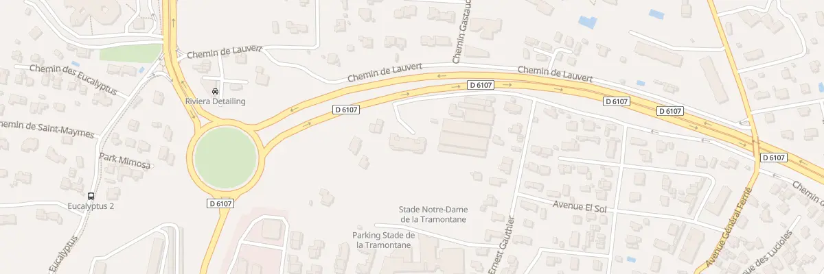 Plan du 655 Che de Lauvert à Antibes