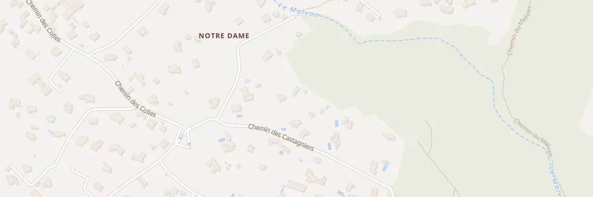 Plan du 73 Che des Castagniers à Vence