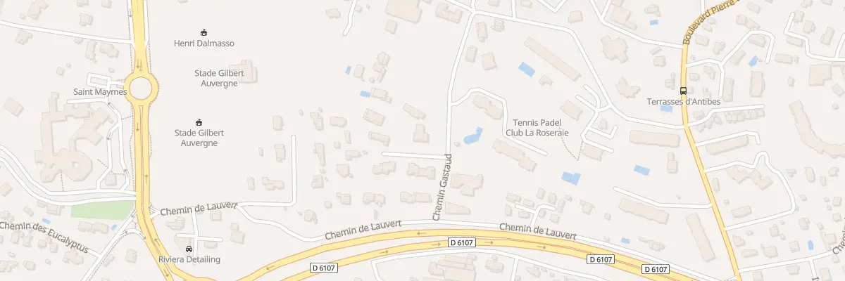 Plan du 95 Che Gastaud à Antibes