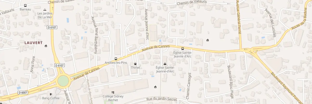 Plan du 31 Av de Cannes à Antibes
