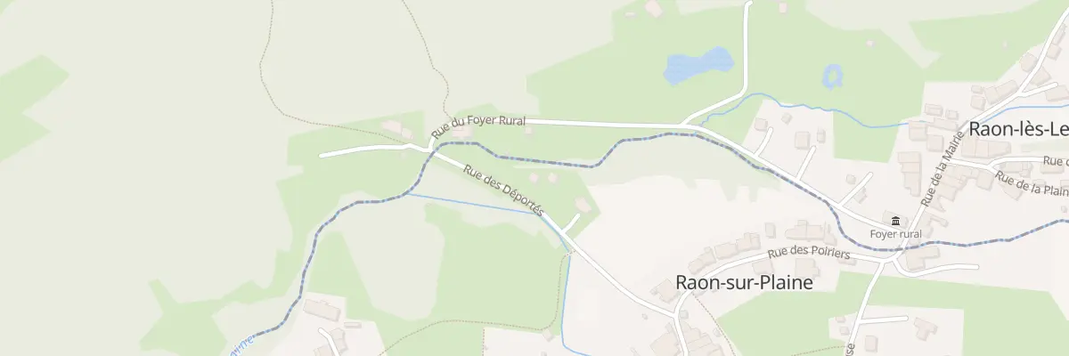 Plan du 4 Rue des Déportés à Raon-sur-Plaine