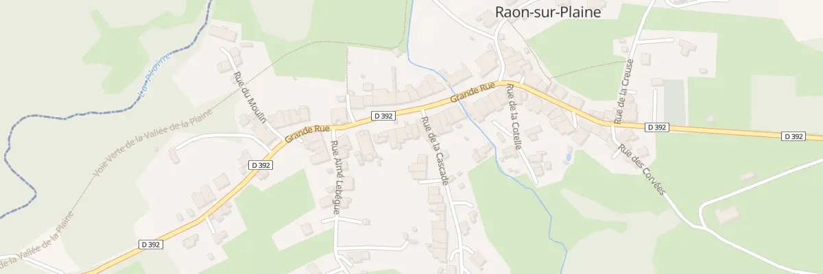 Plan du 23 Gr Grande Rue à Raon-sur-Plaine