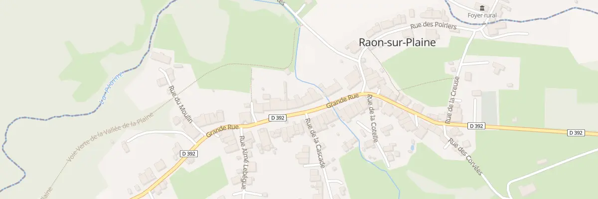 Plan du 10 Gr Grande Rue à Raon-sur-Plaine