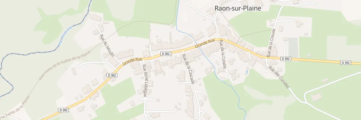 Plan du 21 Gr Grande Rue à Raon-sur-Plaine