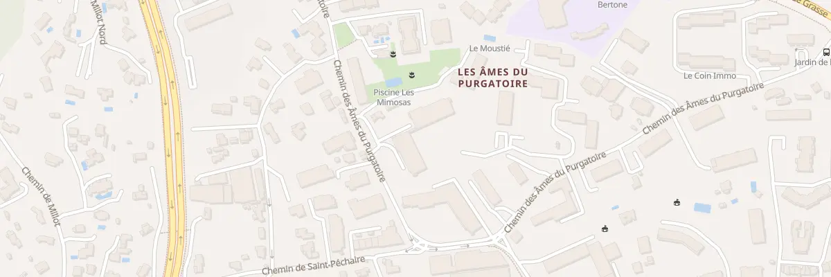 Plan du 736 Che Ames du Purgatoire à Antibes
