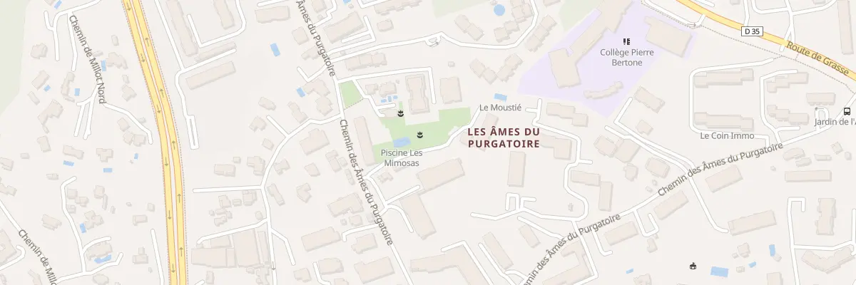 Plan du 800 Che Ames du Purgatoire à Antibes
