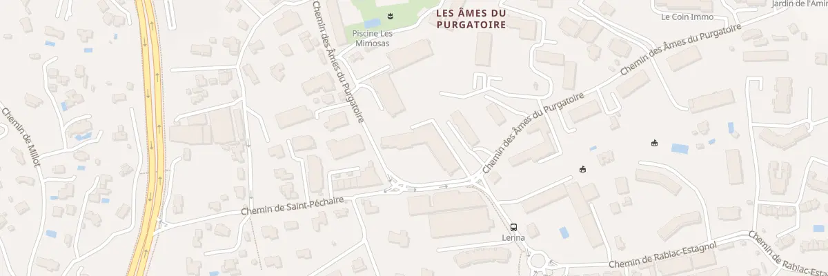 Plan du 530 Che Ames du Purgatoire à Antibes