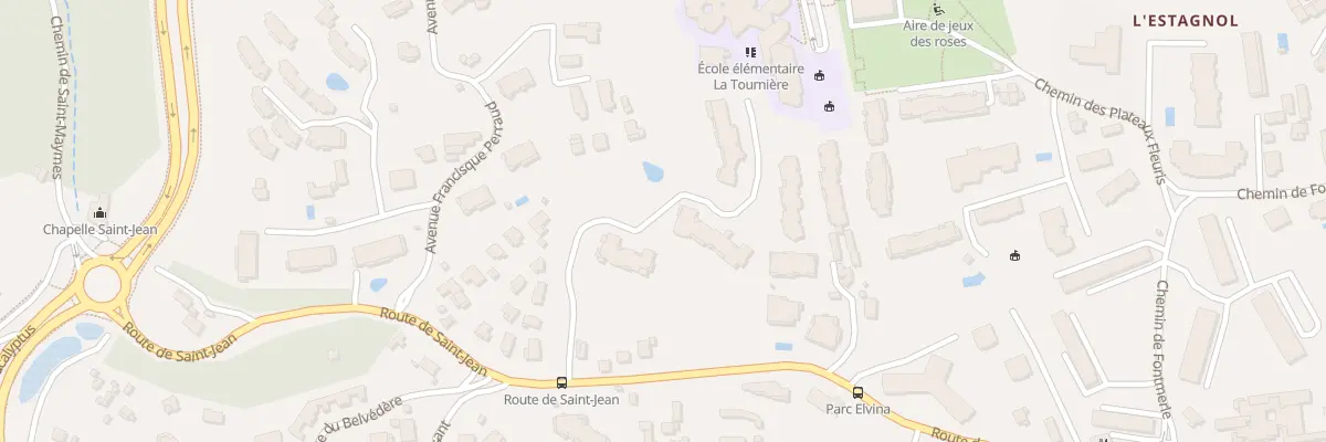 Plan du 1140 Rte de Saint Jean à Antibes