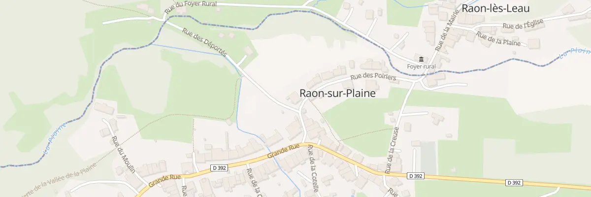 Plan du 1 Rue des Poiriers à Raon-sur-Plaine