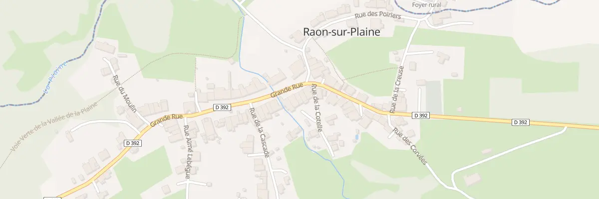 Plan du 5 Gr Grande Rue à Raon-sur-Plaine