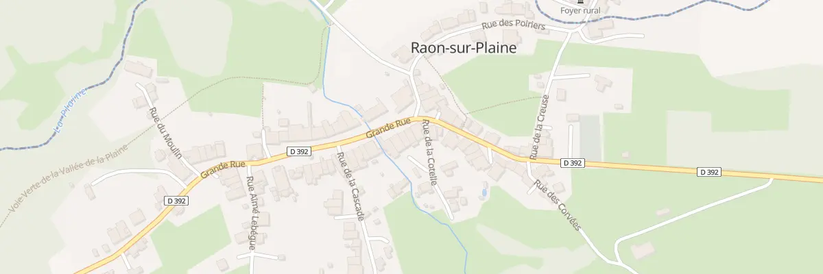 Plan du 3 Gr Grande Rue à Raon-sur-Plaine