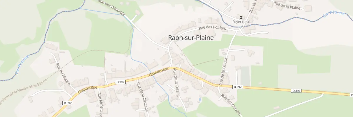 Plan du 2 Rue des Poiriers à Raon-sur-Plaine