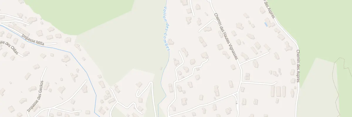 Plan du 843 Che des Vignasses à Biot