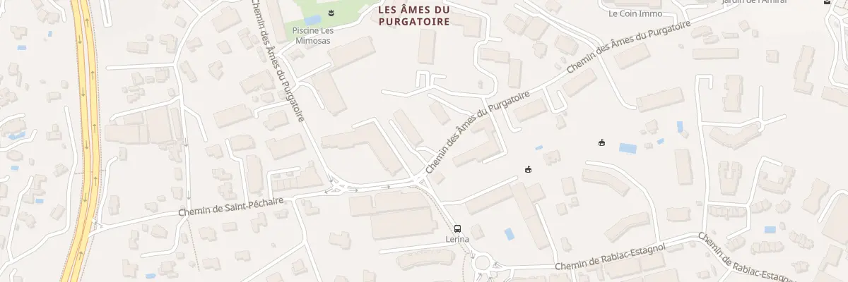 Plan du 440 Che Ames du Purgatoire à Antibes