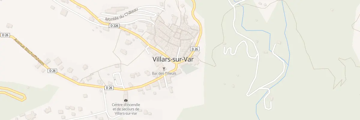 Plan du 2 Rte de Massoins à Villars-sur-Var