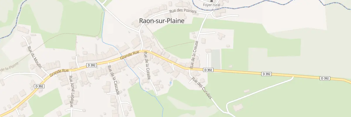 Plan du 7 Rue du Donon à Raon-sur-Plaine