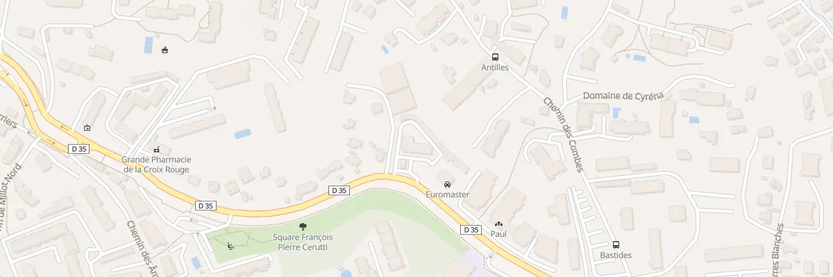 Plan du 762 Rte de Grasse à Antibes