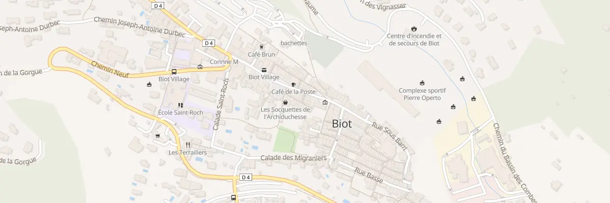 Plan du 6 Che des Roses à Biot
