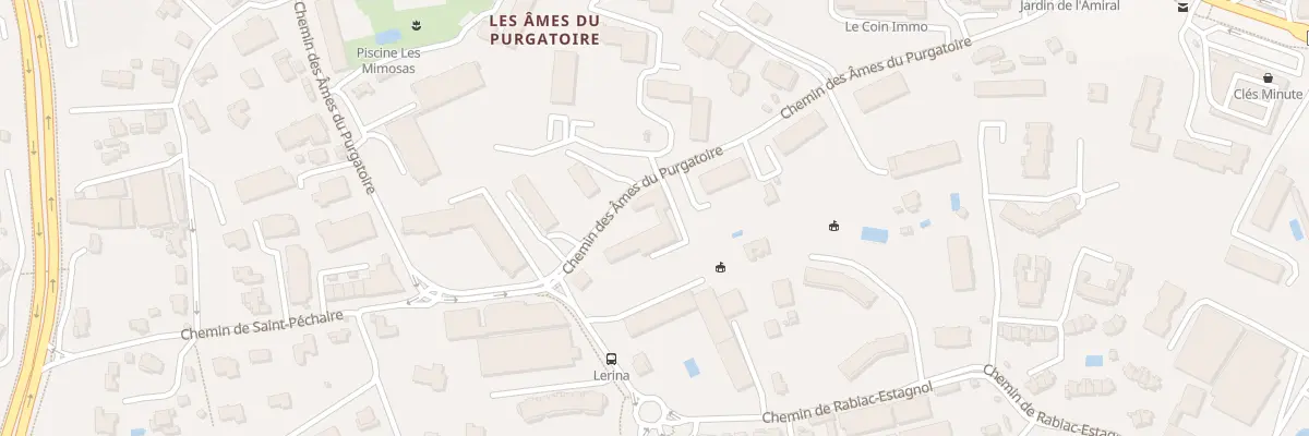 Plan du 401 Che Ames du Purgatoire à Antibes