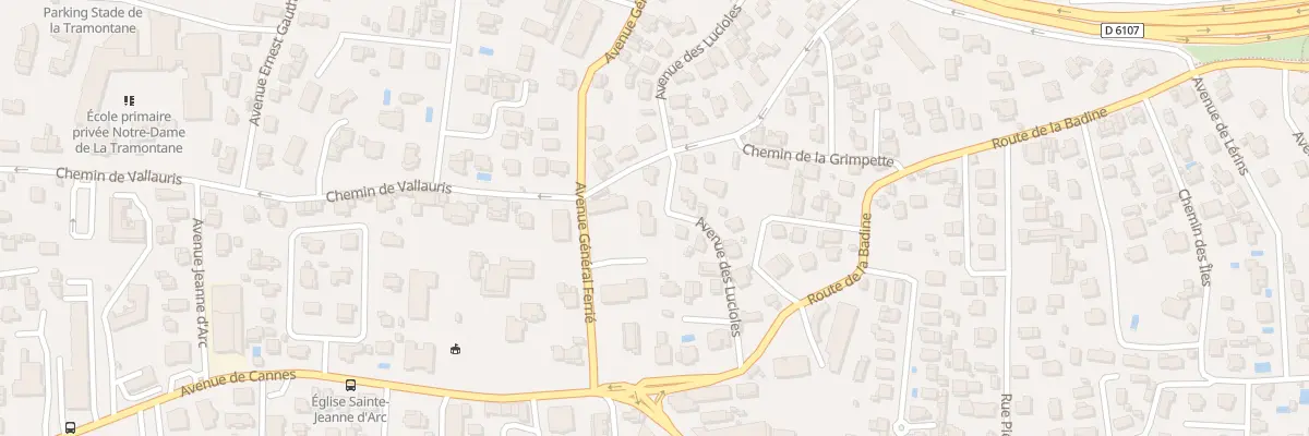 Plan du 4 Av des Lucioles à Antibes