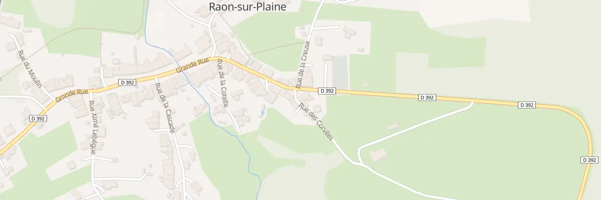 Plan du 1 Rue des Corvées à Raon-sur-Plaine