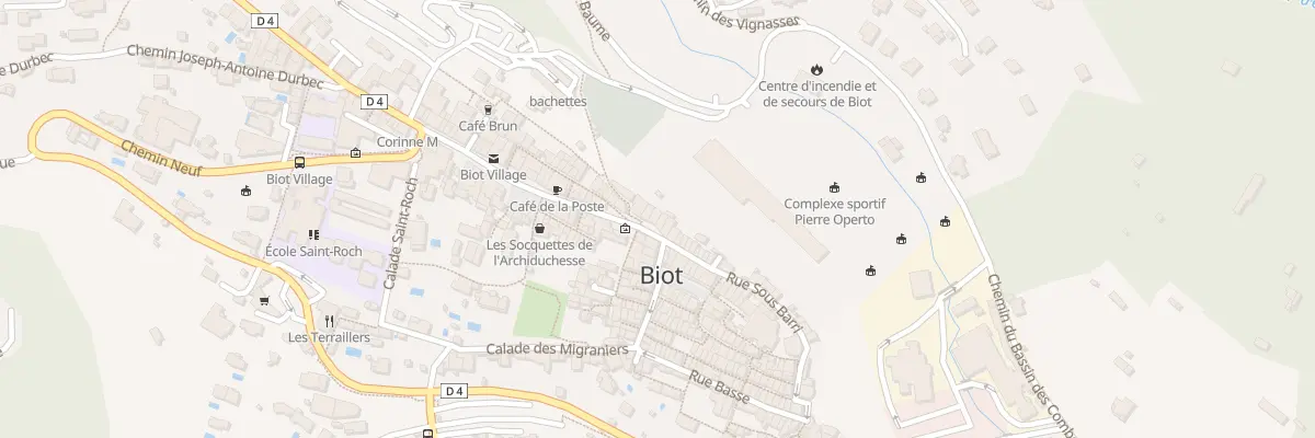 Plan du 8 Rue Saint-Sébastien à Biot