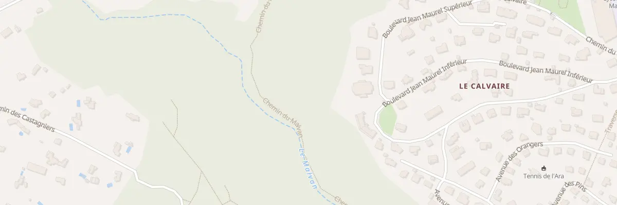 Plan du 558 Bd Jean Maurel inférieur à Vence