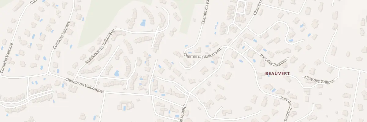 Plan du 2870 Che du Vallon Vert à Antibes