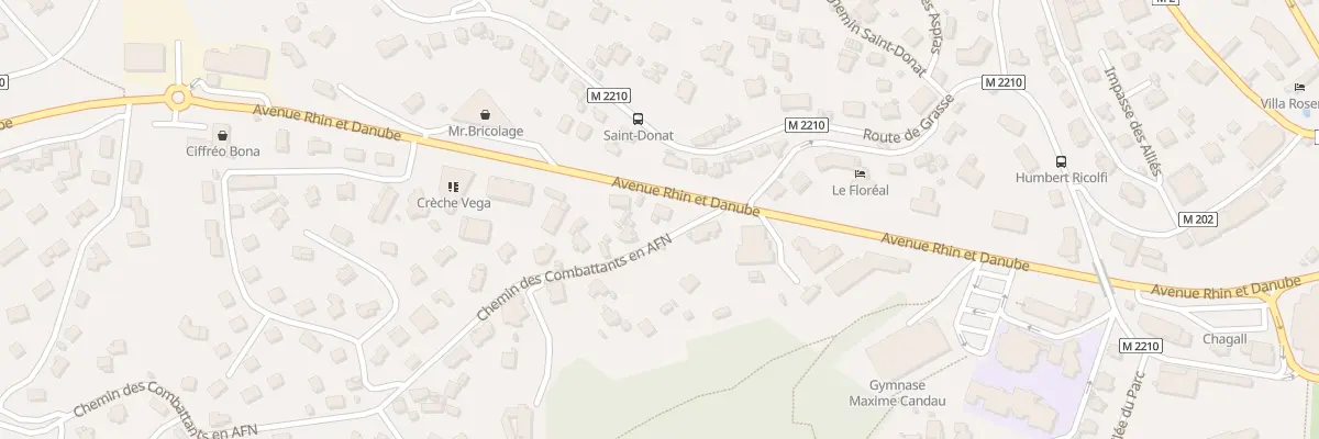 Plan du 609 Av Rhin et Danube à Vence