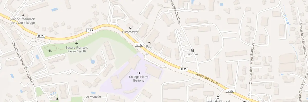 Plan du 690 Rte de Grasse à Antibes