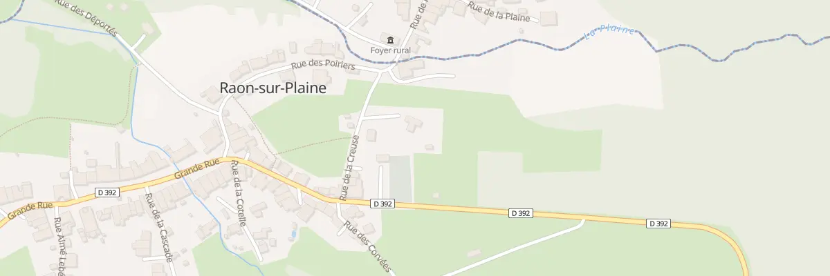 Plan du 4 Rue de la Creuse à Raon-sur-Plaine